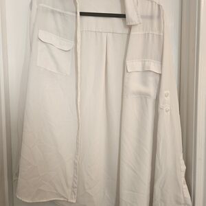 New York & Company Elegant Cream Skirt Set